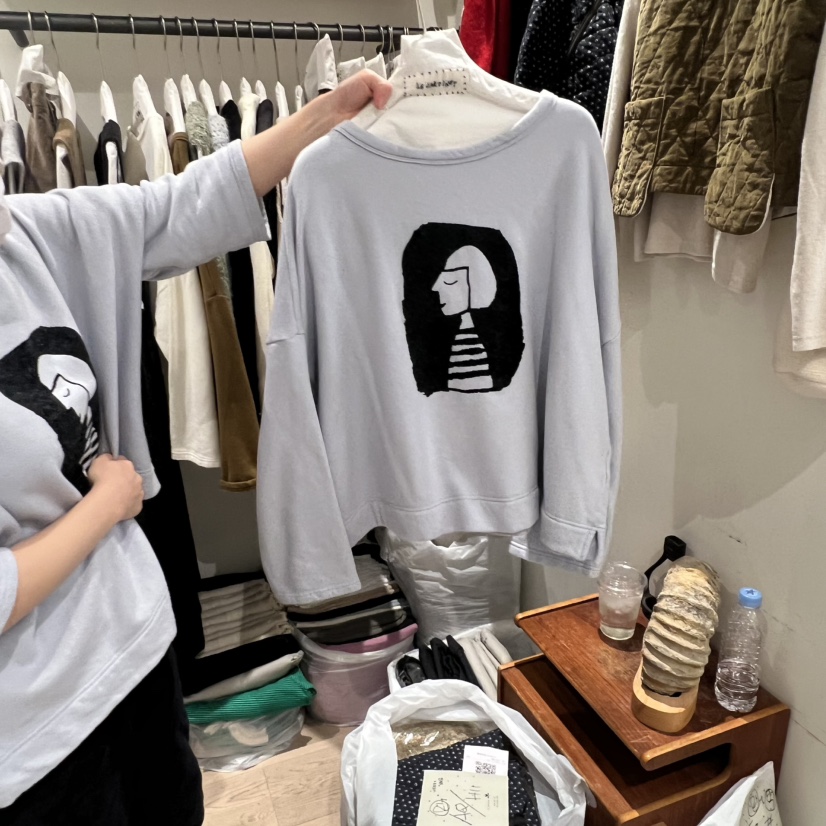 LE JARDINET東大門㊣實拍女裝新款推薦熱賣25秋冬長袖T恤加絨LE JARDINET長袖T恤圖色2