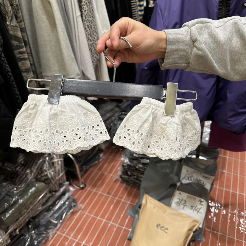 E/E/E韓國代購㊣女裝新品真品25秋冬休閑職業時尚人氣假領E/E/E假領