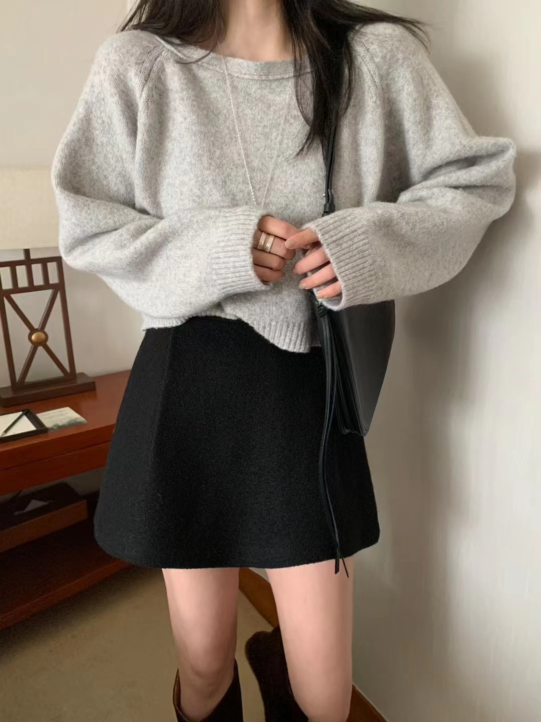 MELLOUNGE-멜라운지-T東大門㊣代購女裝新品人氣推薦短裙MELLOUNGE-T短裙