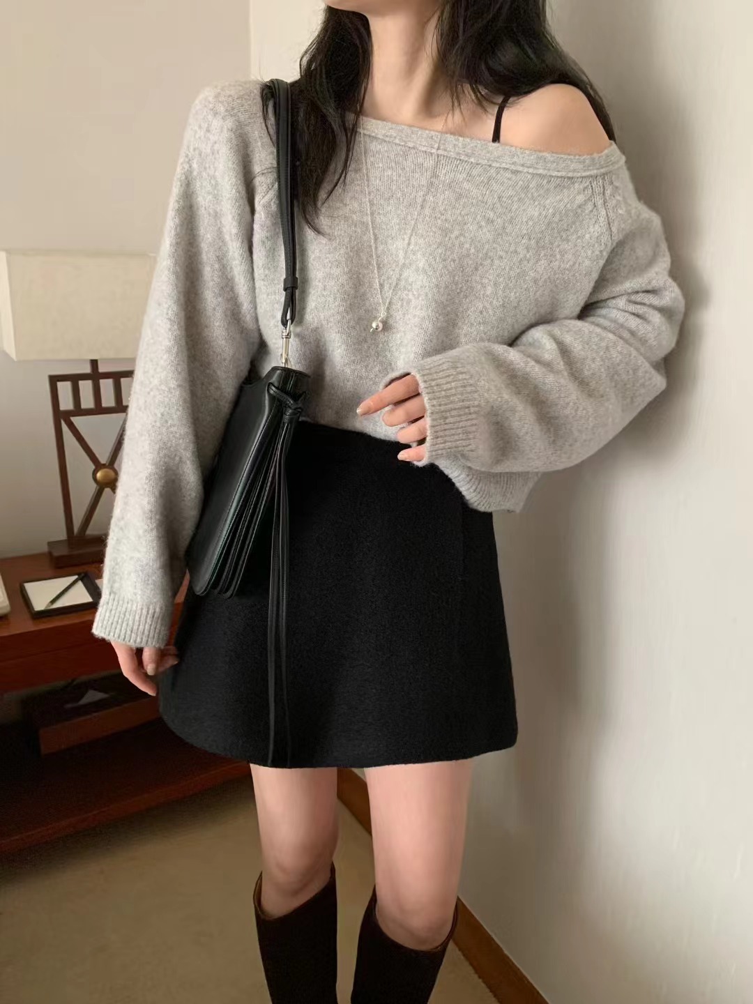 MELLOUNGE-멜라운지-T東大門㊣代購女裝新品人氣推薦短裙MELLOUNGE-T短裙