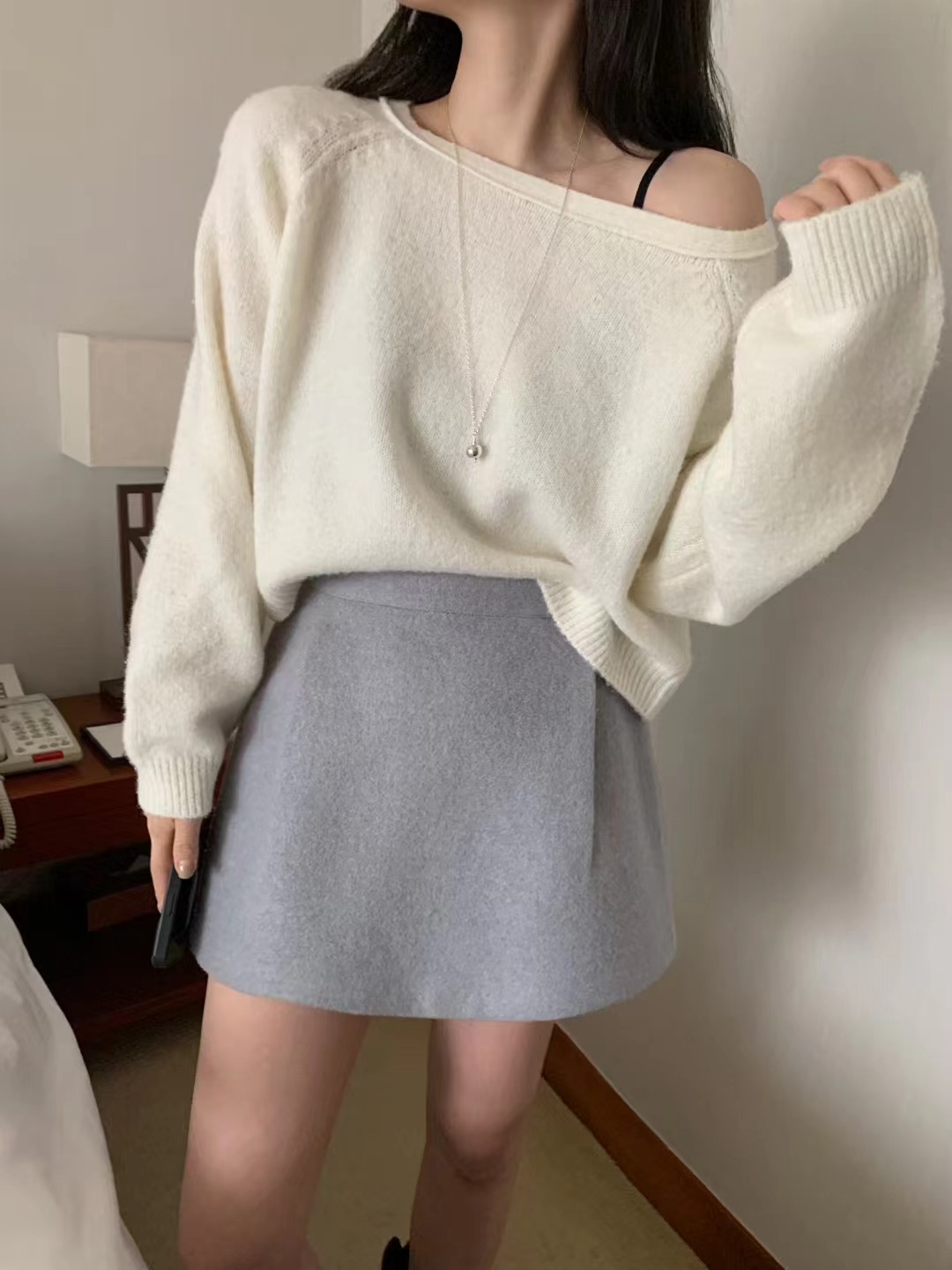 MELLOUNGE-멜라운지-T東大門㊣代購女裝新品人氣推薦短裙MELLOUNGE-T短裙