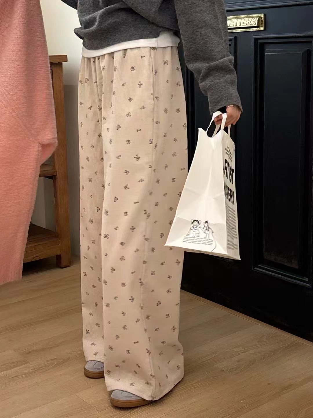 ONTHEMOOD韓國代購㊣女士新品真品職業推薦人氣熱賣休閑休閑褲RIPPLE休閑褲