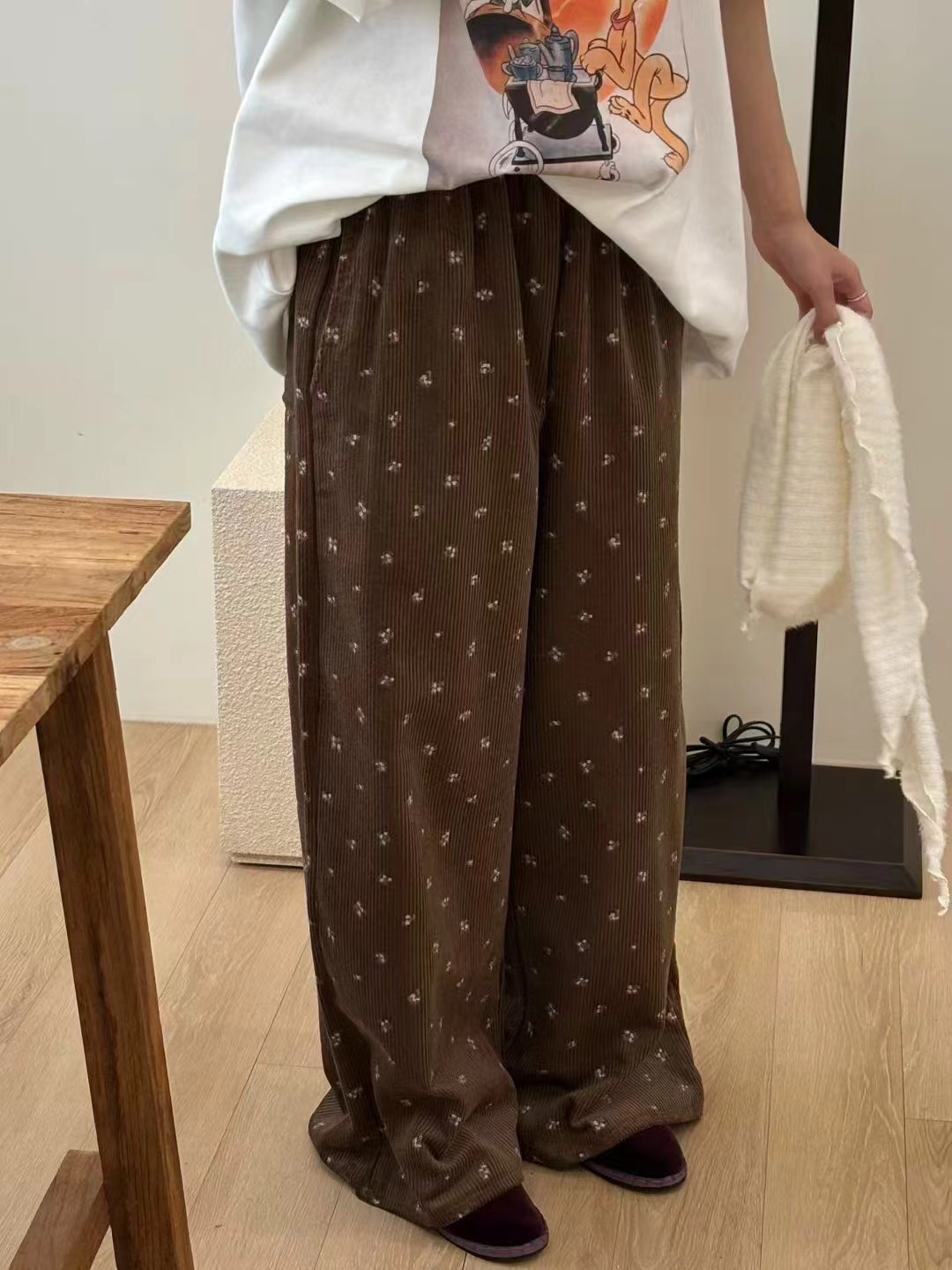 ONTHEMOOD韓國代購㊣女士新品真品職業推薦人氣熱賣休閑休閑褲RIPPLE休閑褲