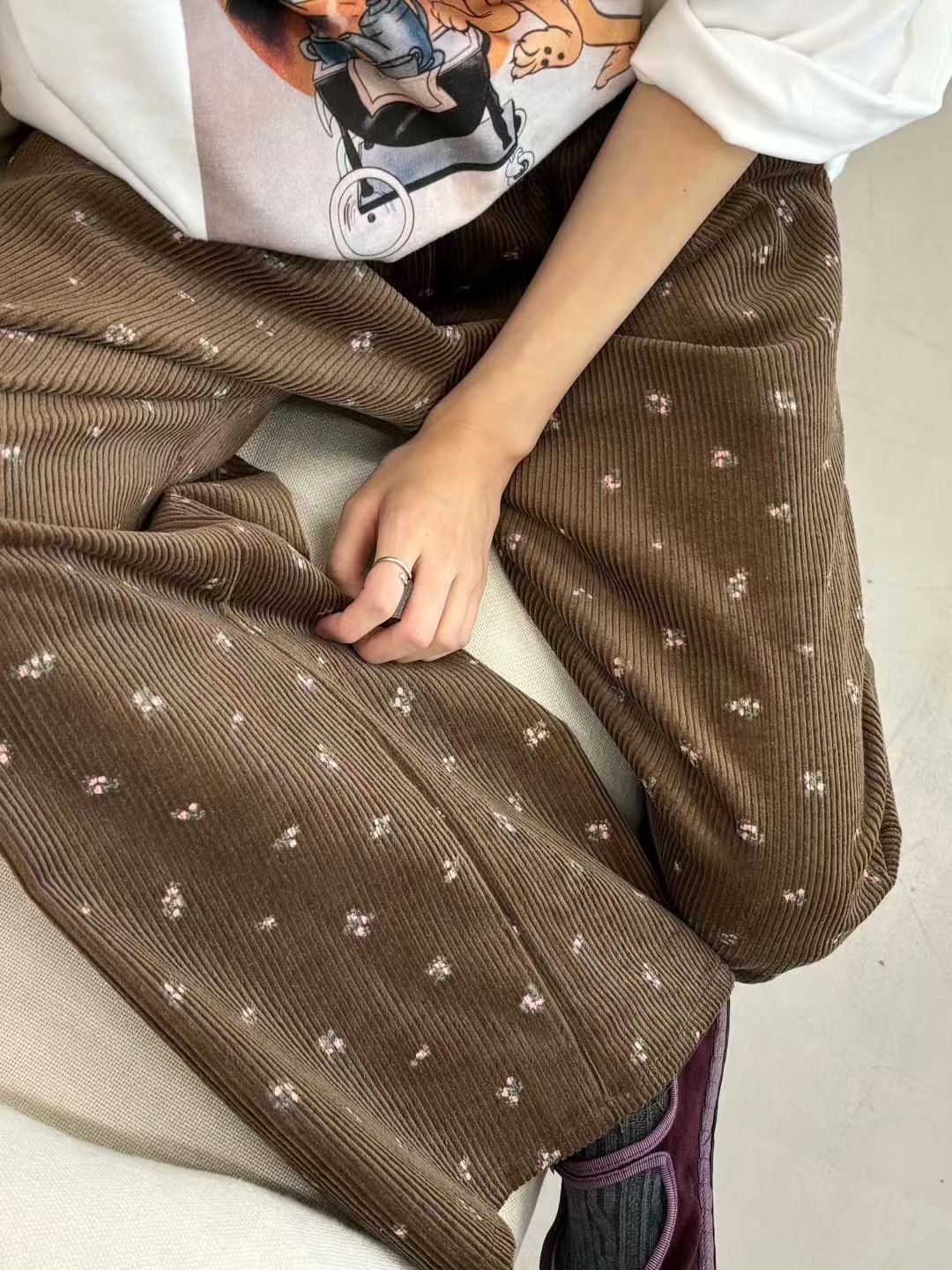 ONTHEMOOD韓國代購㊣女士新品真品職業推薦人氣熱賣休閑休閑褲RIPPLE休閑褲