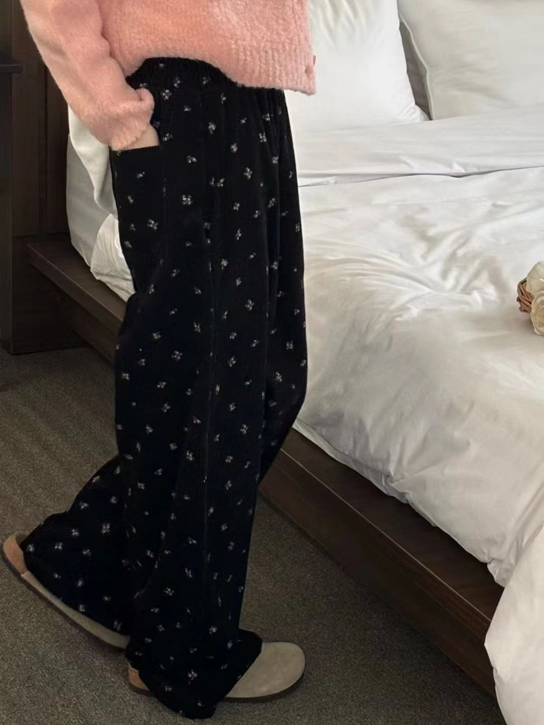 ONTHEMOOD韓國代購㊣女士新品真品職業推薦人氣熱賣休閑休閑褲RIPPLE休閑褲