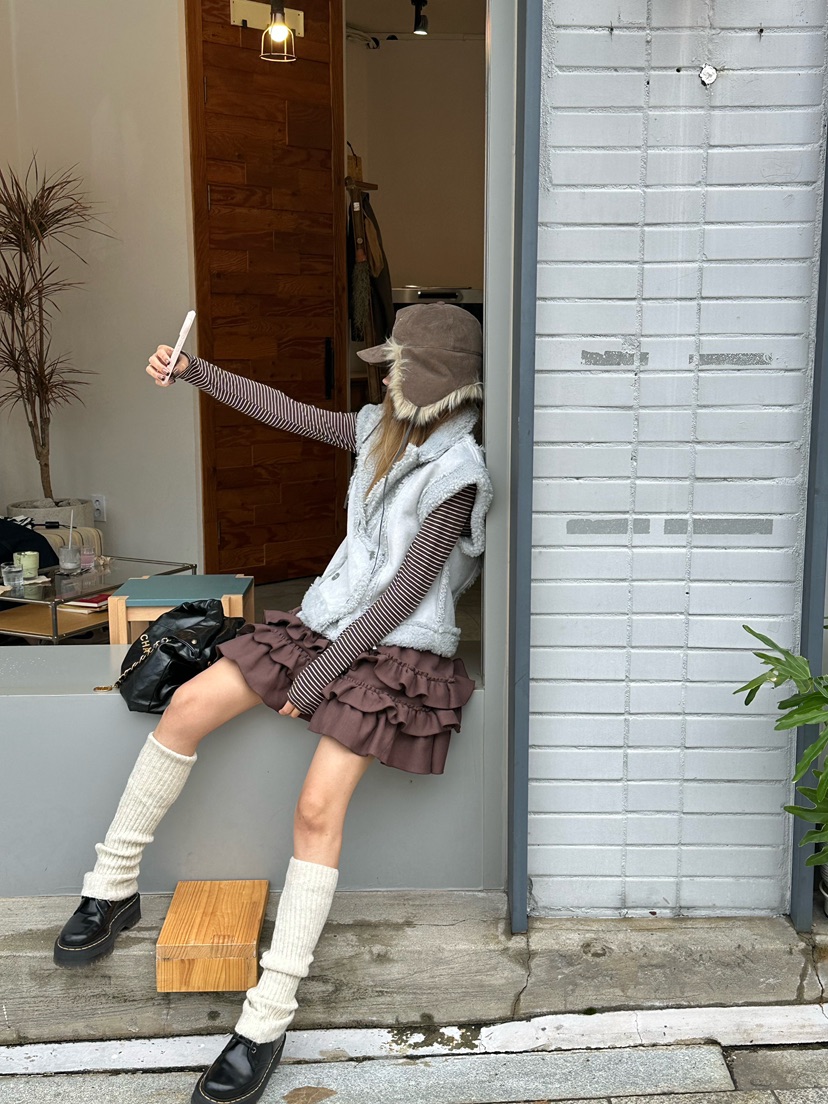 ZEROZERO韓國代購㊣女士新品休閑時尚職業25秋冬推薦馬甲雙面ZEROZERO馬甲