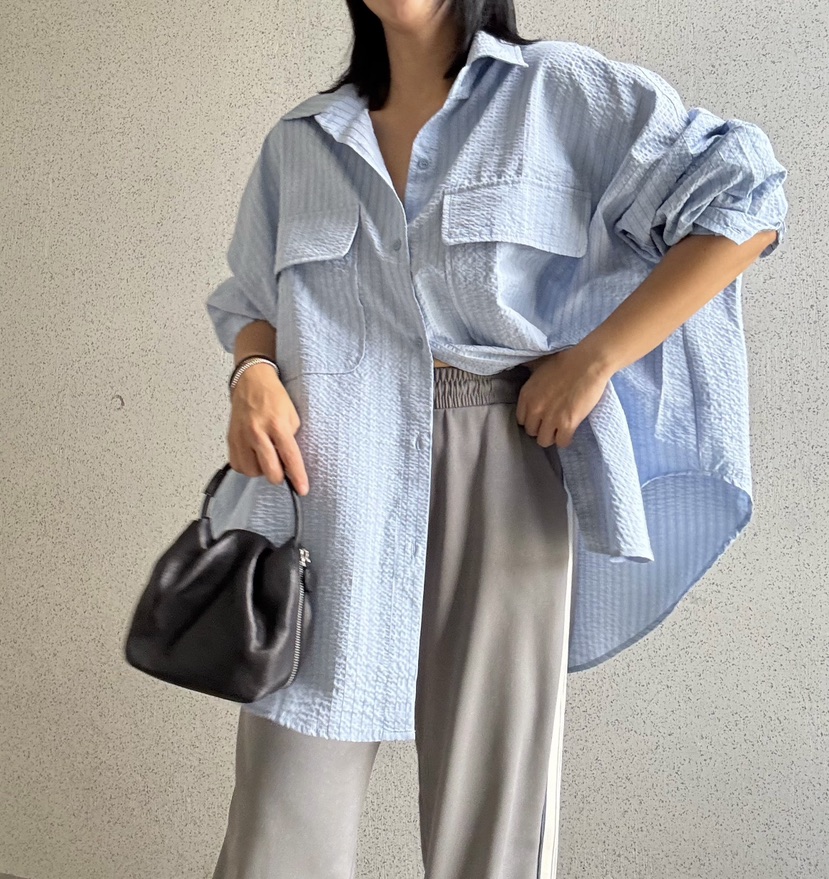 I BLLE東大門㊣實拍女裝新品25秋冬時尚推薦熱賣襯衫蕾絲衫I BLLE襯衫/蕾絲衫
