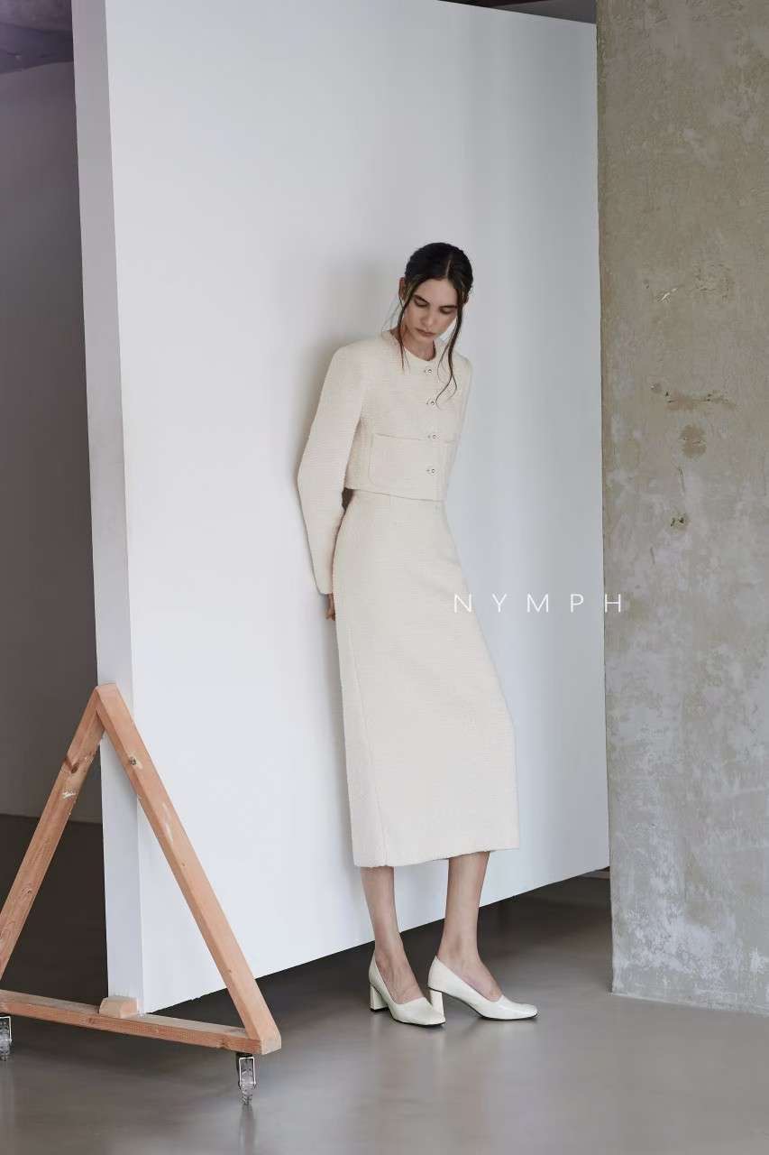 NYMPH東大門㊣直郵女裝新品休閑人氣時尚25秋冬熱賣真品夾克NYMPH夾克