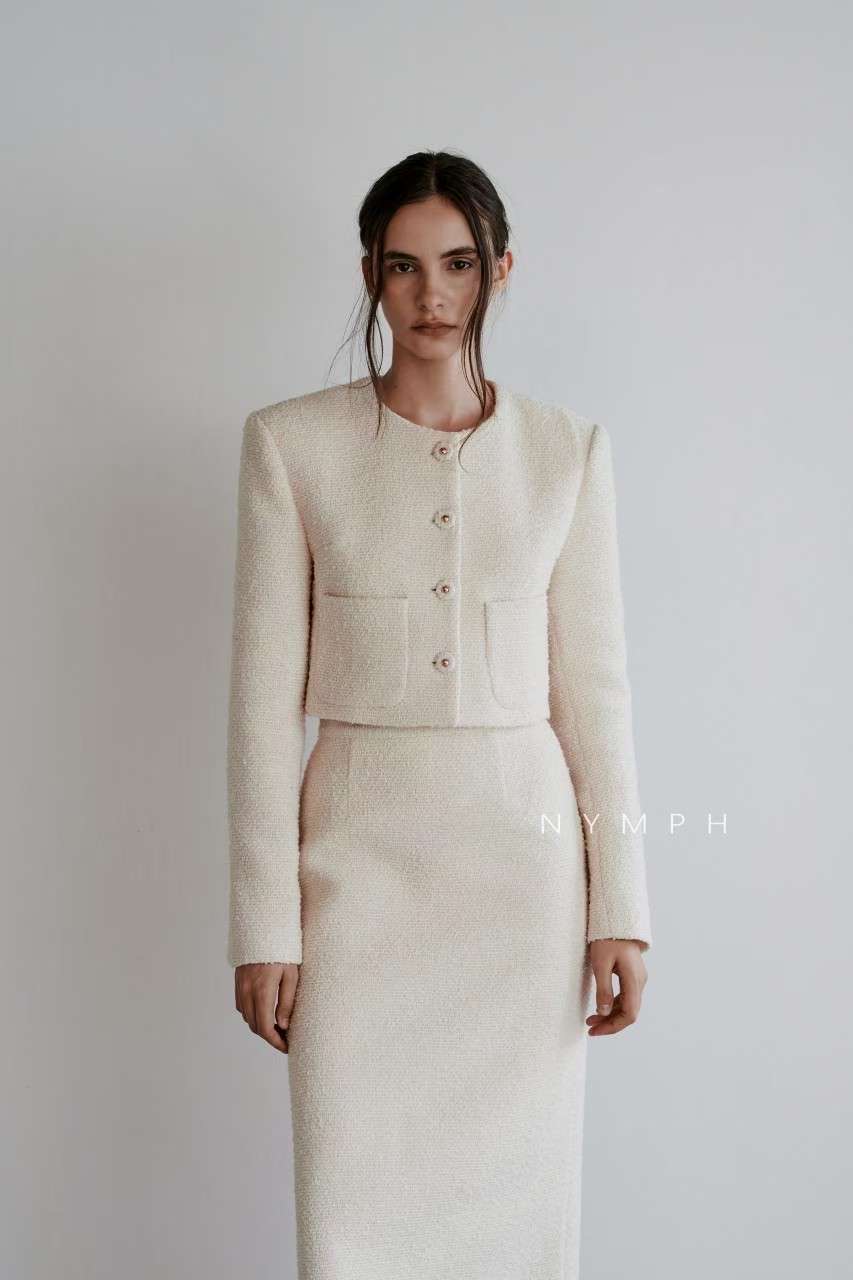NYMPH韓國代購㊣女士新品人氣時尚職業真品25秋冬熱賣推薦長裙NYMPH長裙