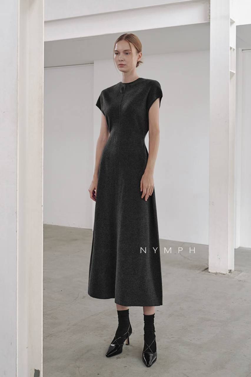 NYMPH韓國直郵㊣女士新品休閑時尚25秋冬職業人氣真品連衣裙NYMPH連衣裙