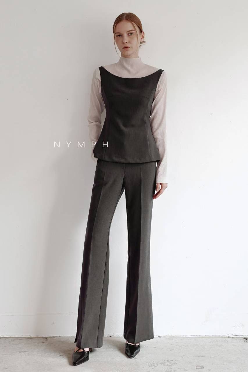 NYMPH韓國直郵㊣女裝新款真品時尚人氣熱賣職業休閑推薦休閑褲NYMPH休閑褲
