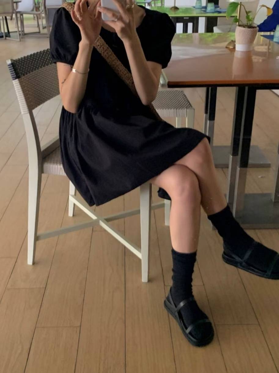 I_HOUR韓國代購㊣女裝新款休閑25秋冬人氣真品熱賣職業連衣裙i hour連衣裙