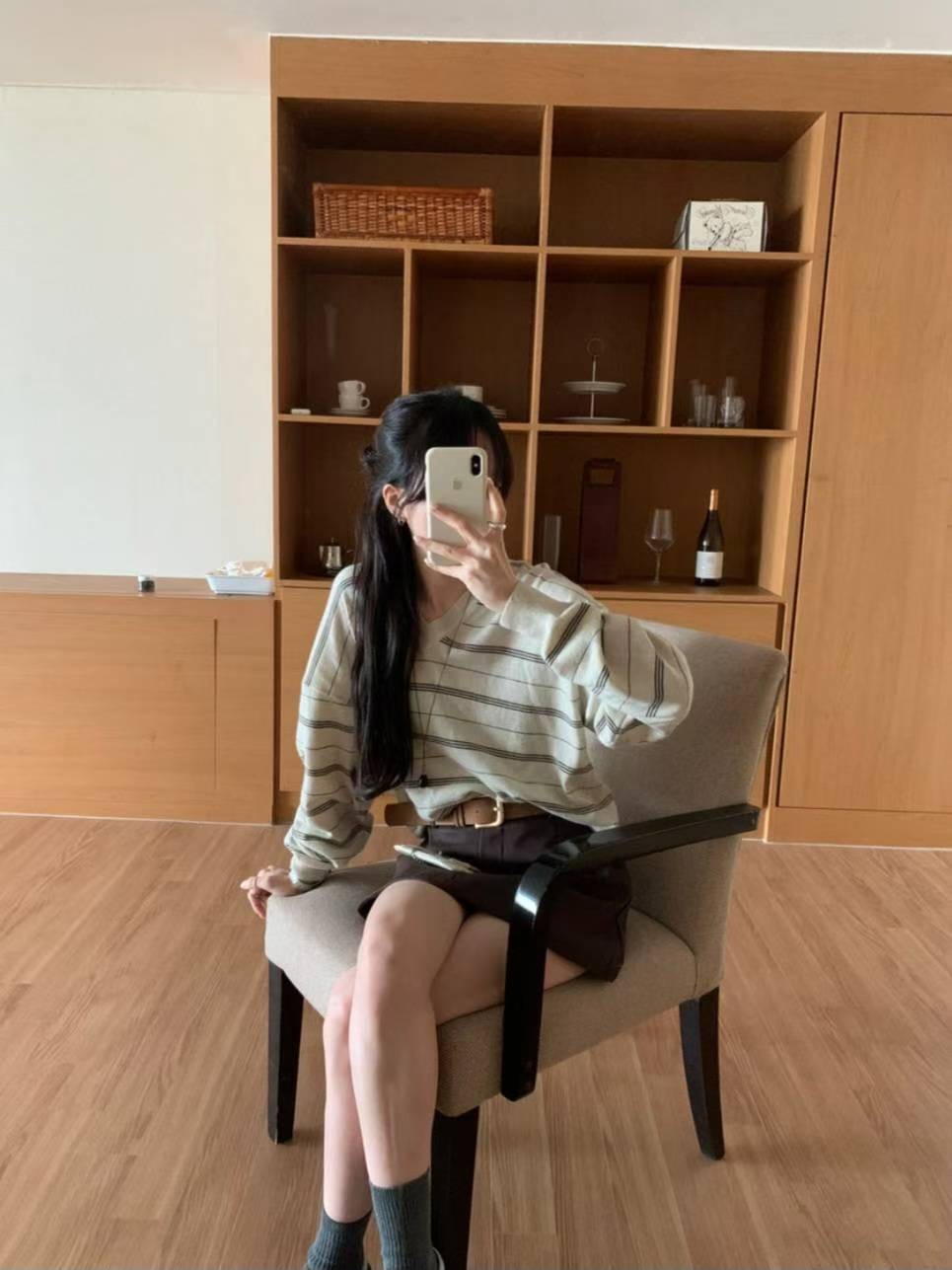 I_HOUR韓國代購㊣女士新款人氣休閑25秋冬推薦熱賣時尚針織衫i hour針織衫