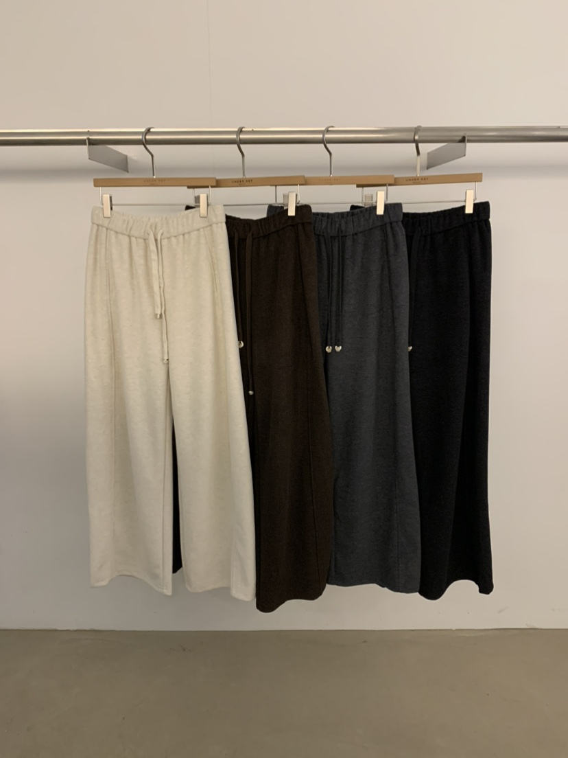 UNDER KEY韓國代購㊣女士新品25秋冬人氣推薦休閑休閑褲羊毛UNDER KEY休閑褲