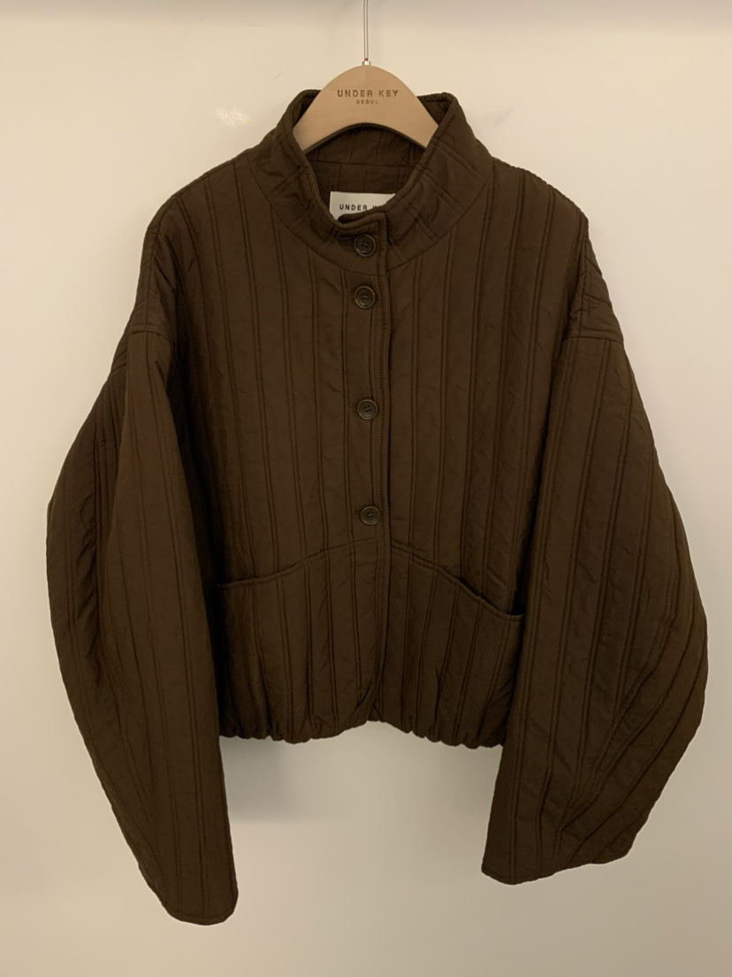 UNDER KEY東大門㊣直郵女士新品25秋冬熱賣職業夾克絎縫棉UNDER KEY夾克圖色2