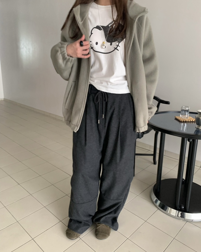 PEBBLE東大門㊣直郵女裝新品人氣時尚25秋冬職業休閑褲斜紋布PEBBLE/LAYER休閑褲