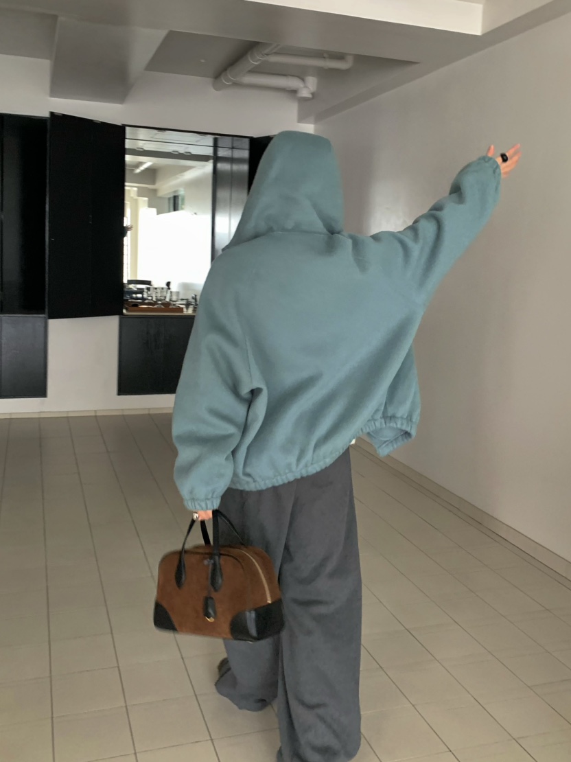 PEBBLE東大門㊣直郵女士新款職業推薦人氣夾克手工拉鏈連帽PEBBLE/LAYER夾克