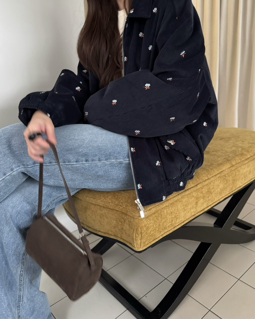 PEBBLE韓國代購㊣女士新款熱賣時尚職業休閑25秋冬夾克刺繡PEBBLE/LAYER夾克