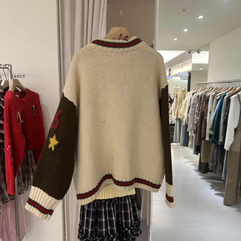 VAULT韓國代購㊣女裝新品職業人氣推薦25秋冬時尚熱賣真品毛衣VAULT毛衣