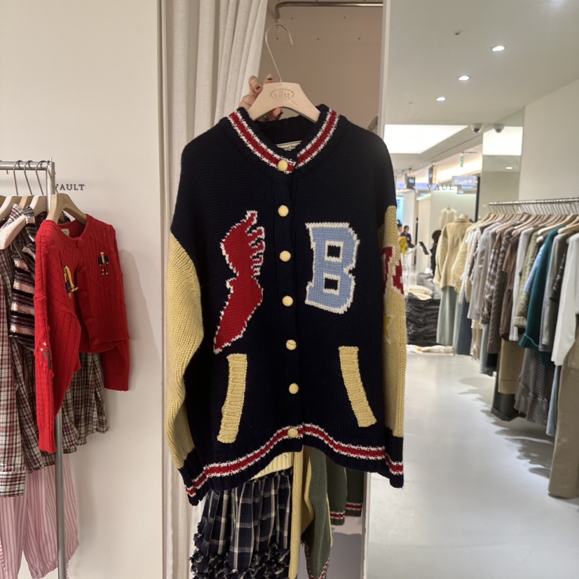 VAULT韓國代購㊣女裝新品職業人氣推薦25秋冬時尚熱賣真品毛衣VAULT毛衣圖色2