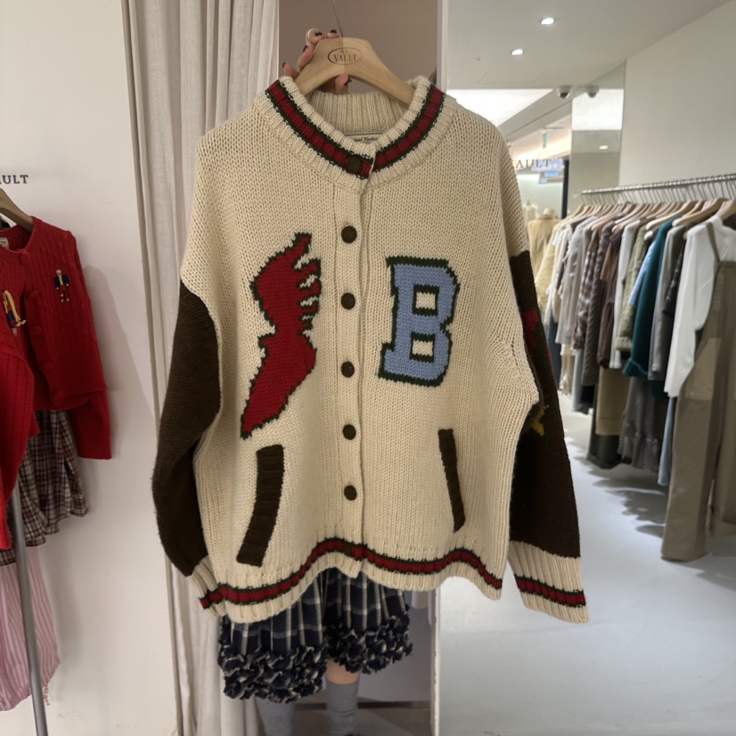 VAULT韓國代購㊣女裝新品職業人氣推薦25秋冬時尚熱賣真品毛衣VAULT毛衣圖色3