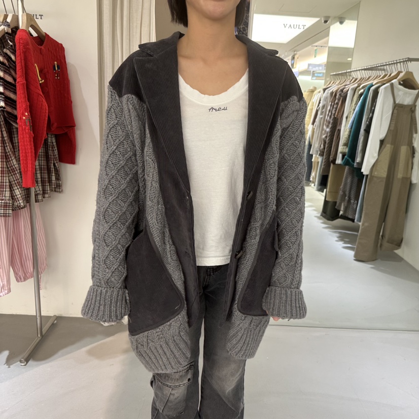 VAULT東大門㊣代購女士新款真品人氣時尚推薦25秋冬夾克燈芯絨VAULT夾克圖色2