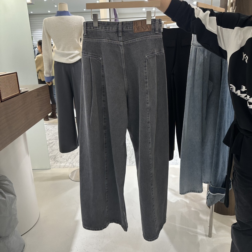 BES韓國直郵㊣女士新品25秋冬真品推薦職業人氣熱賣時尚牛仔褲BES SEOUL牛仔褲