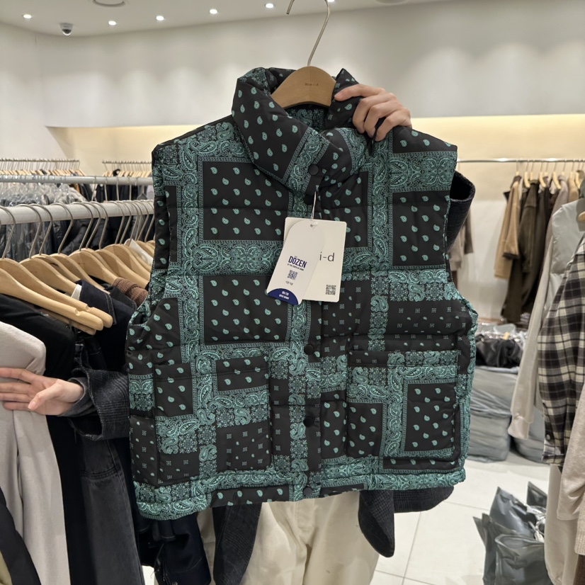 BLUEI-D東大門㊣實拍女裝新品熱賣職業真品人氣25秋冬馬甲鴨絨Blue i-d馬甲圖色1
