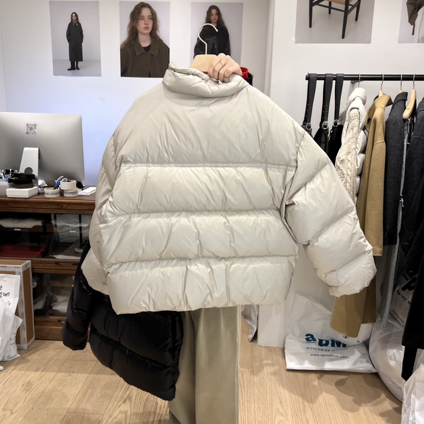 OURIN東大門㊣代購女裝新品真品25秋冬推薦短款羽絨服填充鴨絨OURIN短款羽絨服