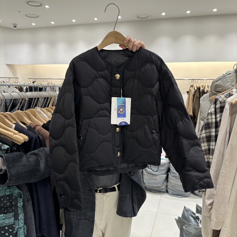 BLUEI-D韓國代購㊣女士新品熱賣推薦時尚真品短款羽絨服鴨絨Blue i-d短款羽絨服圖色2