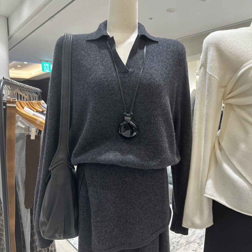 TREND SELLER/G東大門㊣實拍女裝新品時尚針織衫不含配飾G/TREND SELLER針織衫圖色2墨色