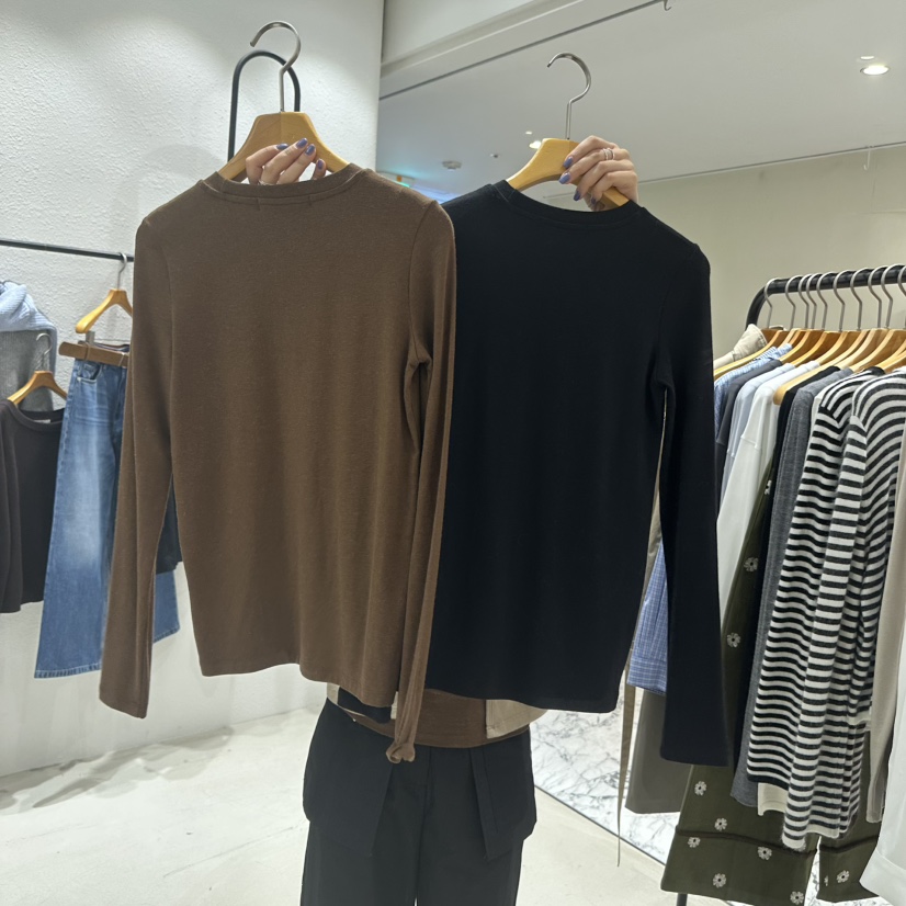 TREND SELLER/G東大門㊣代購女裝新款熱賣真品職業長袖T恤G/TREND SELLER長袖T恤