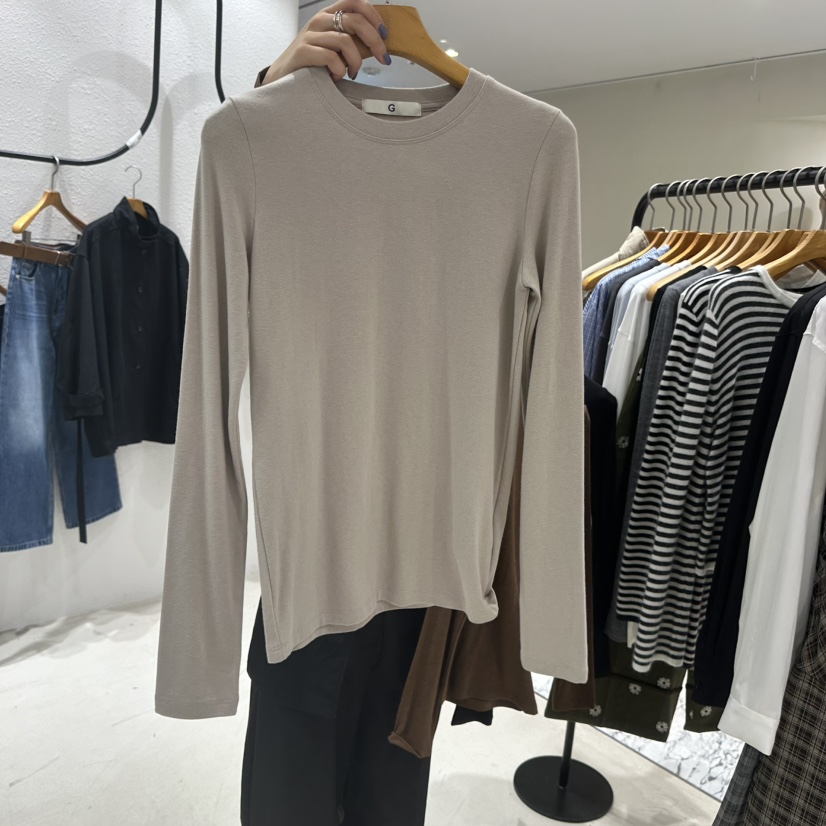 TREND SELLER/G東大門㊣代購女裝新款熱賣真品職業長袖T恤G/TREND SELLER長袖T恤