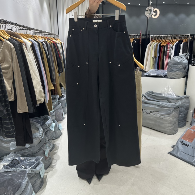 TREND SELLER/G韓國代購㊣女裝新款時尚職業休閑休閑褲棉G/TREND SELLER休閑褲圖色2