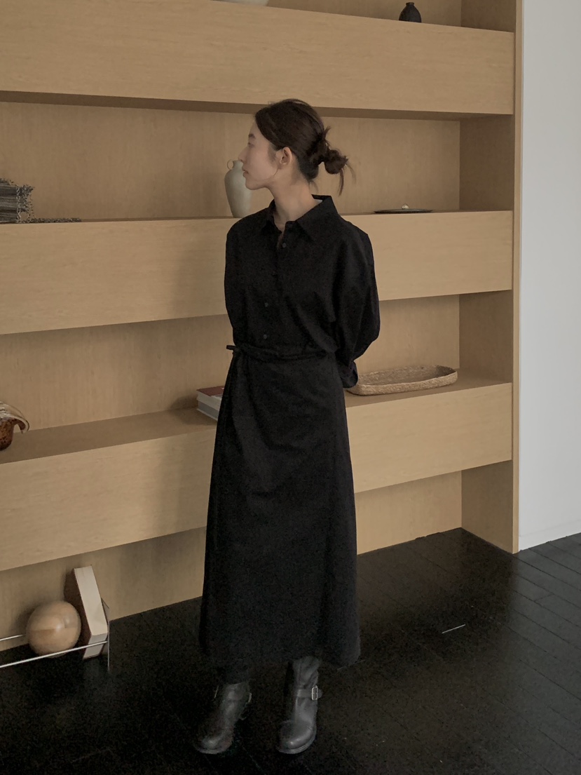 LONG PEAK韓國直郵㊣女士新品職業真品25秋冬推薦人氣連衣裙LONG PEAK連衣裙