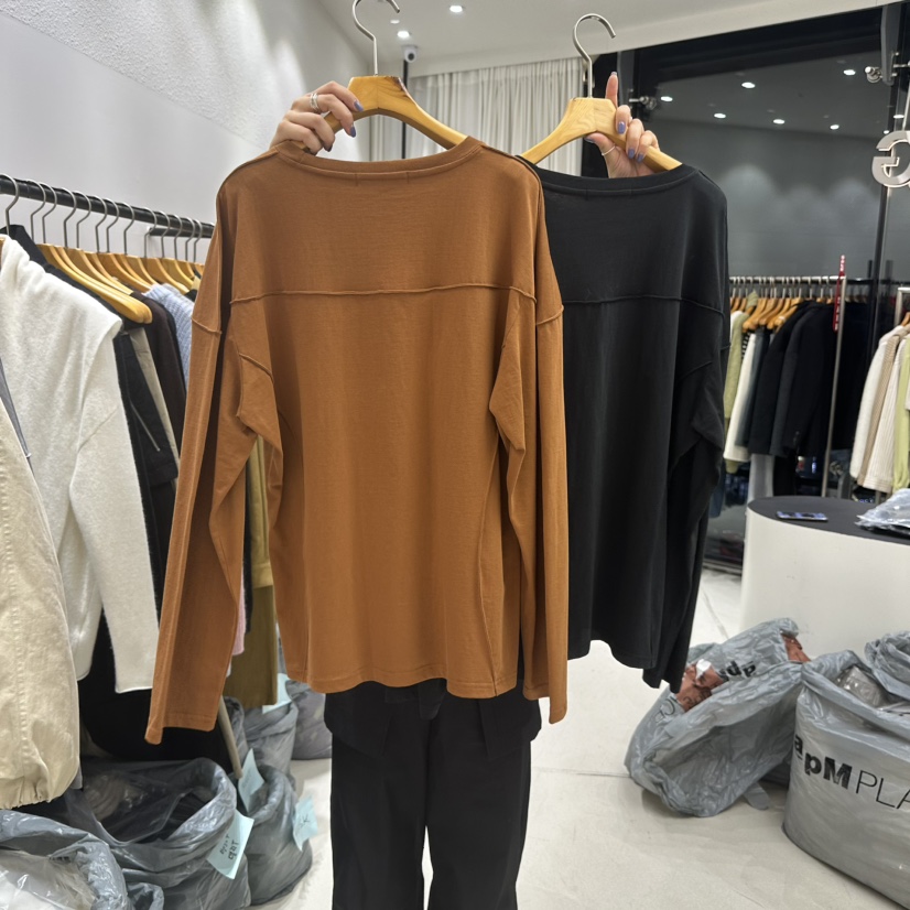 TREND SELLER/G韓國直郵㊣女士新款人氣真品職業推薦長袖T恤G/TREND SELLER長袖T恤