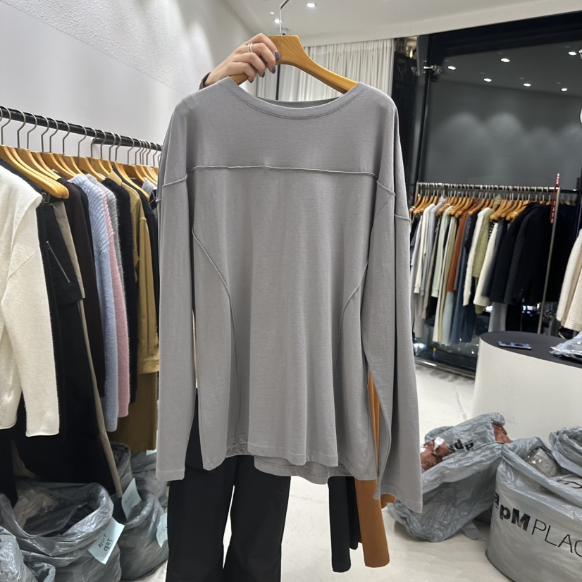 TREND SELLER/G韓國直郵㊣女士新款人氣真品職業推薦長袖T恤G/TREND SELLER長袖T恤圖色1