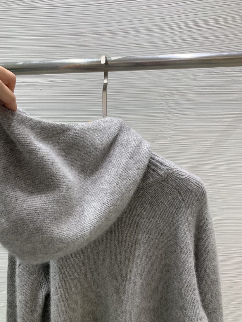 LUCY SALON韓國代購㊣女士新款真品人氣25秋冬針織衫連帽針織衫LUCY SALON針織衫