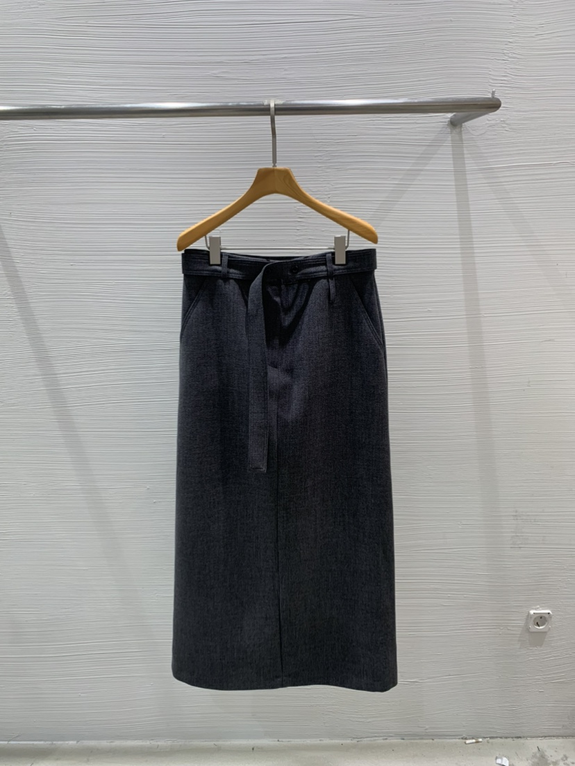 LUCY SALON東大門㊣代購女裝新品25秋冬推薦人氣長裙含腰帶LUCY SALON長裙圖色2