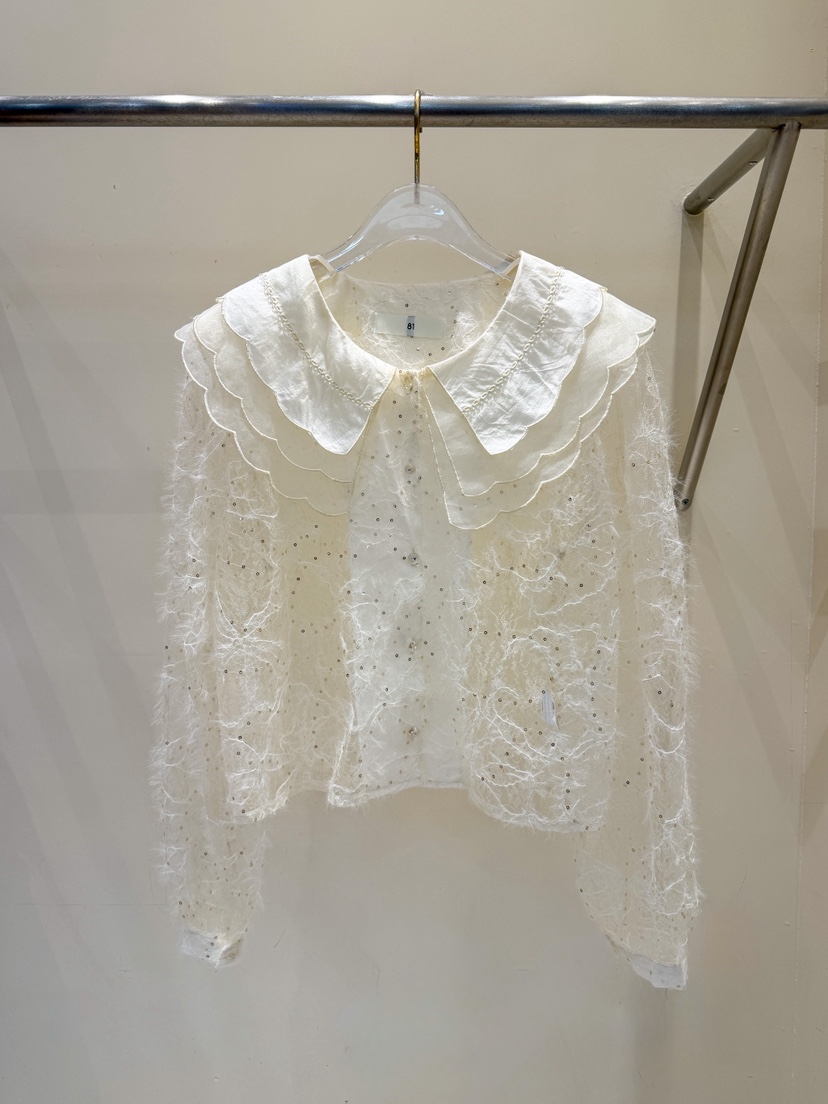 81 MARKET-L東大門㊣實拍女士新款休閑熱賣職業襯衫蕾絲衫81 MARKET-L襯衫/蕾絲衫圖色1