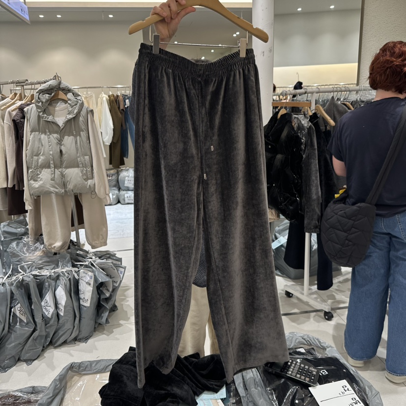 BLUEI-D東大門㊣直郵女士新品熱賣時尚25秋冬職業休閑休閑褲Blue i-d休閑褲圖色4墨色