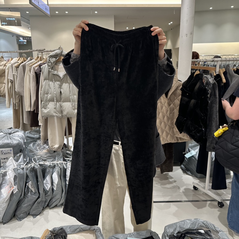 BLUEI-D東大門㊣直郵女士新品熱賣時尚25秋冬職業休閑休閑褲Blue i-d休閑褲圖色5黑色