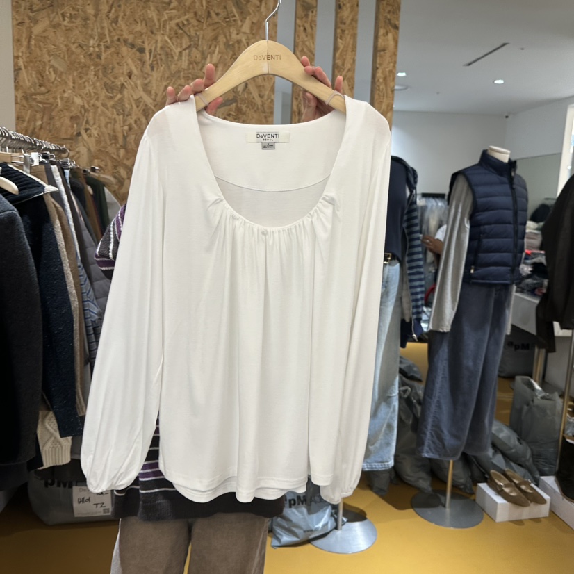 DE VENTI韓國直郵㊣女裝新品休閑熱賣25秋冬襯衫蕾絲衫天絲DE VENTI襯衫/蕾絲衫