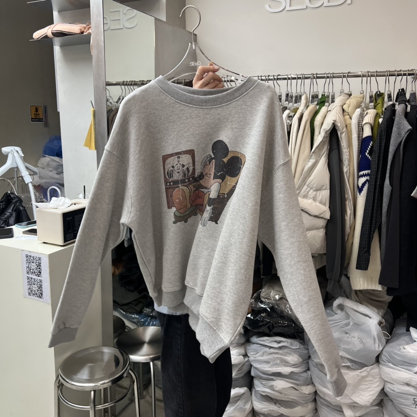 LEESEED-A韓國直郵㊣女士新款25秋冬職業真品人氣衛衣加絨SEeD/LEESEED衛衣圖色2