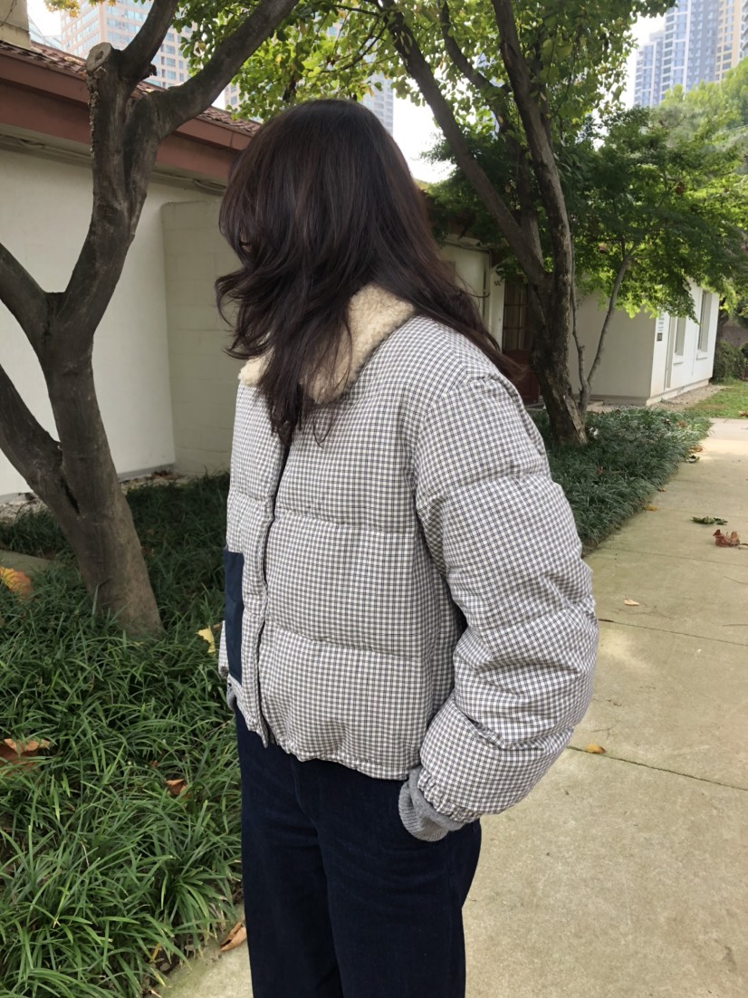 GLAD SOME韓國直郵㊣女士新品休閑25秋冬短款羽絨服里外穿羊毛GLAD SOME短款羽絨服