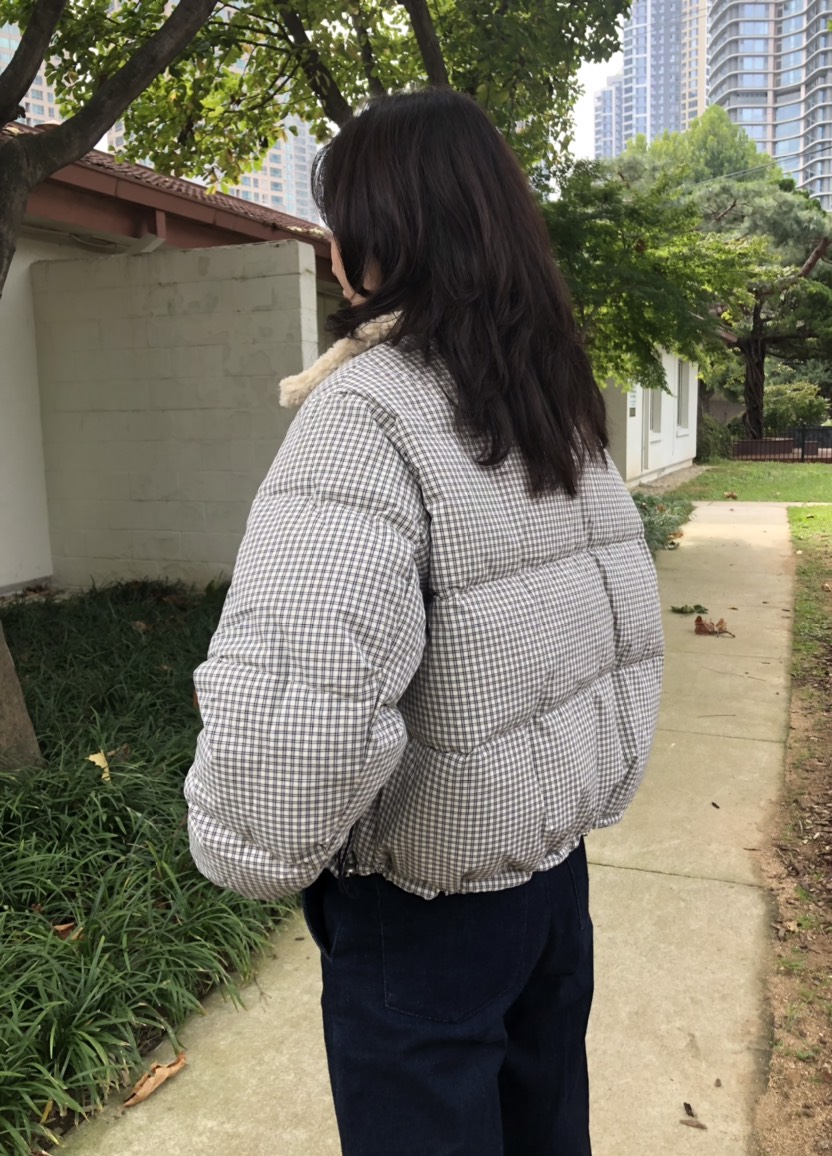 GLAD SOME韓國直郵㊣女士新品休閑25秋冬短款羽絨服里外穿羊毛GLAD SOME短款羽絨服