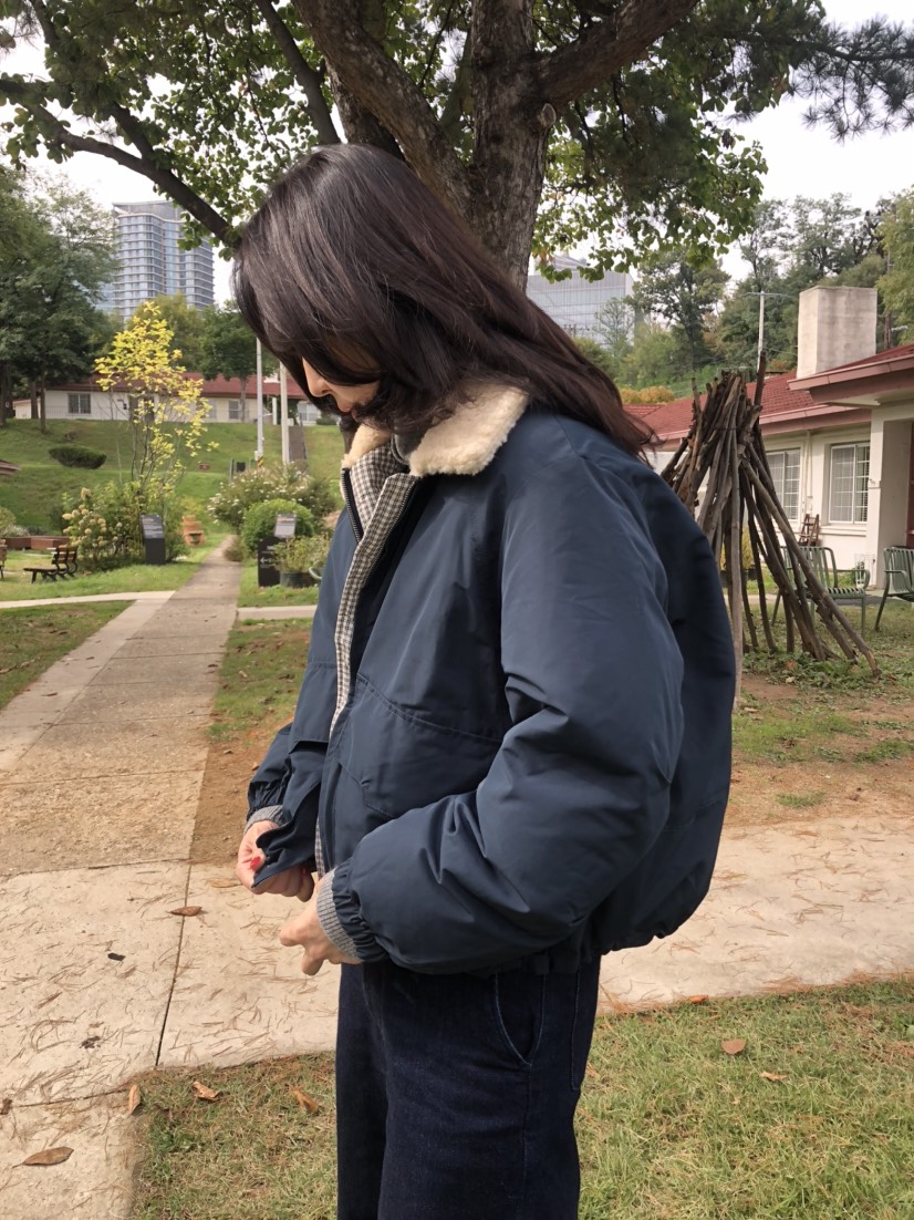 GLAD SOME韓國直郵㊣女士新品休閑25秋冬短款羽絨服里外穿羊毛GLAD SOME短款羽絨服