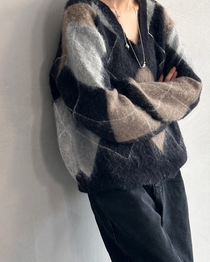 HOWDY韓國代購㊣女裝新品人氣25秋冬休閑真品推薦時尚針織衫howdy針織衫