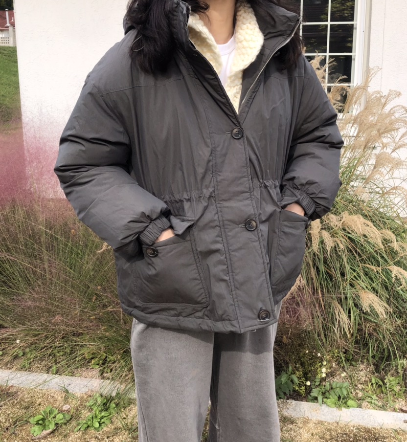 GLAD SOME韓國代購㊣女裝新品熱賣人氣推薦真品休閑短款棉服GLAD SOME短款棉服