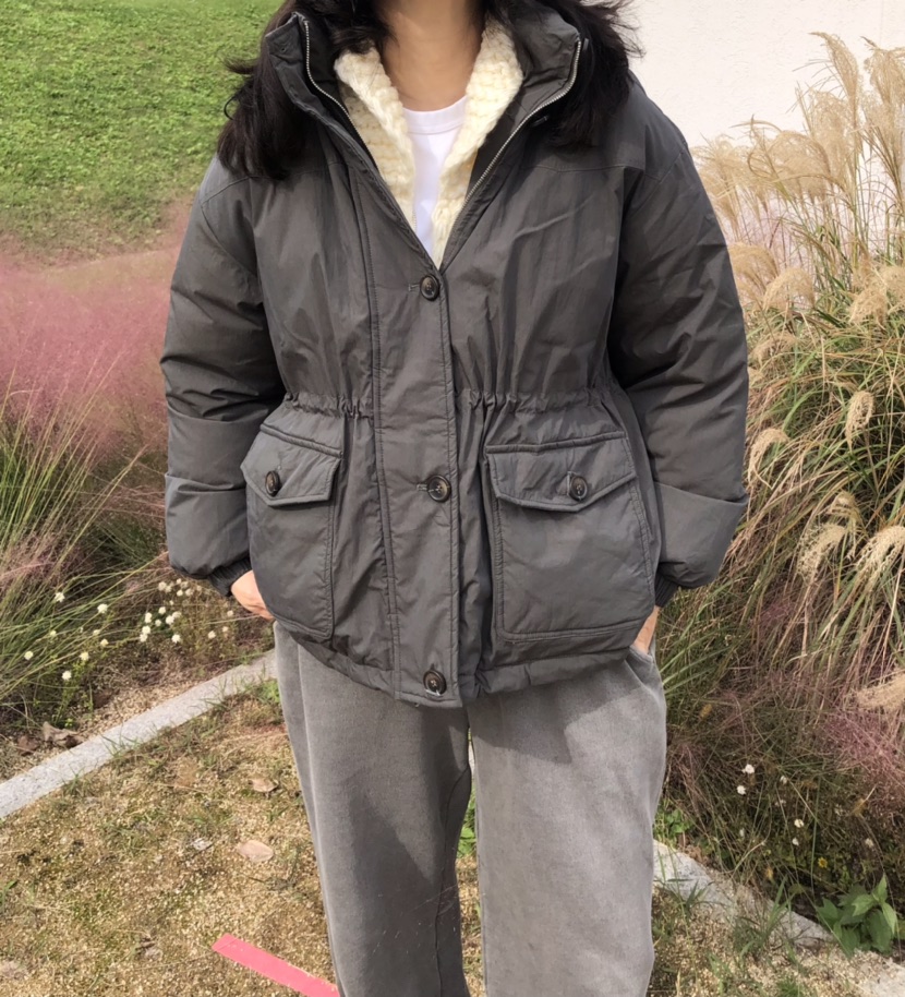 GLAD SOME韓國代購㊣女裝新品熱賣人氣推薦真品休閑短款棉服GLAD SOME短款棉服